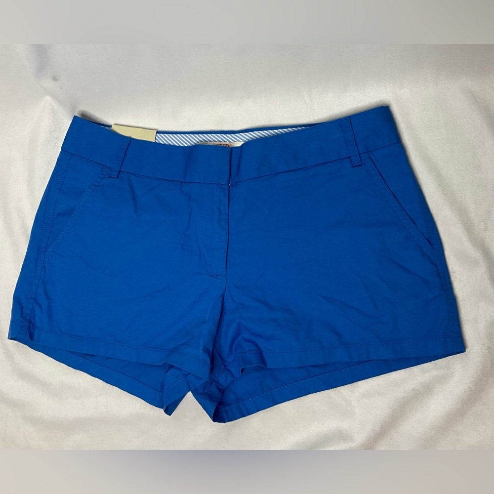 NWT J. Crew Chino City Fit Blue Shorts Size 8